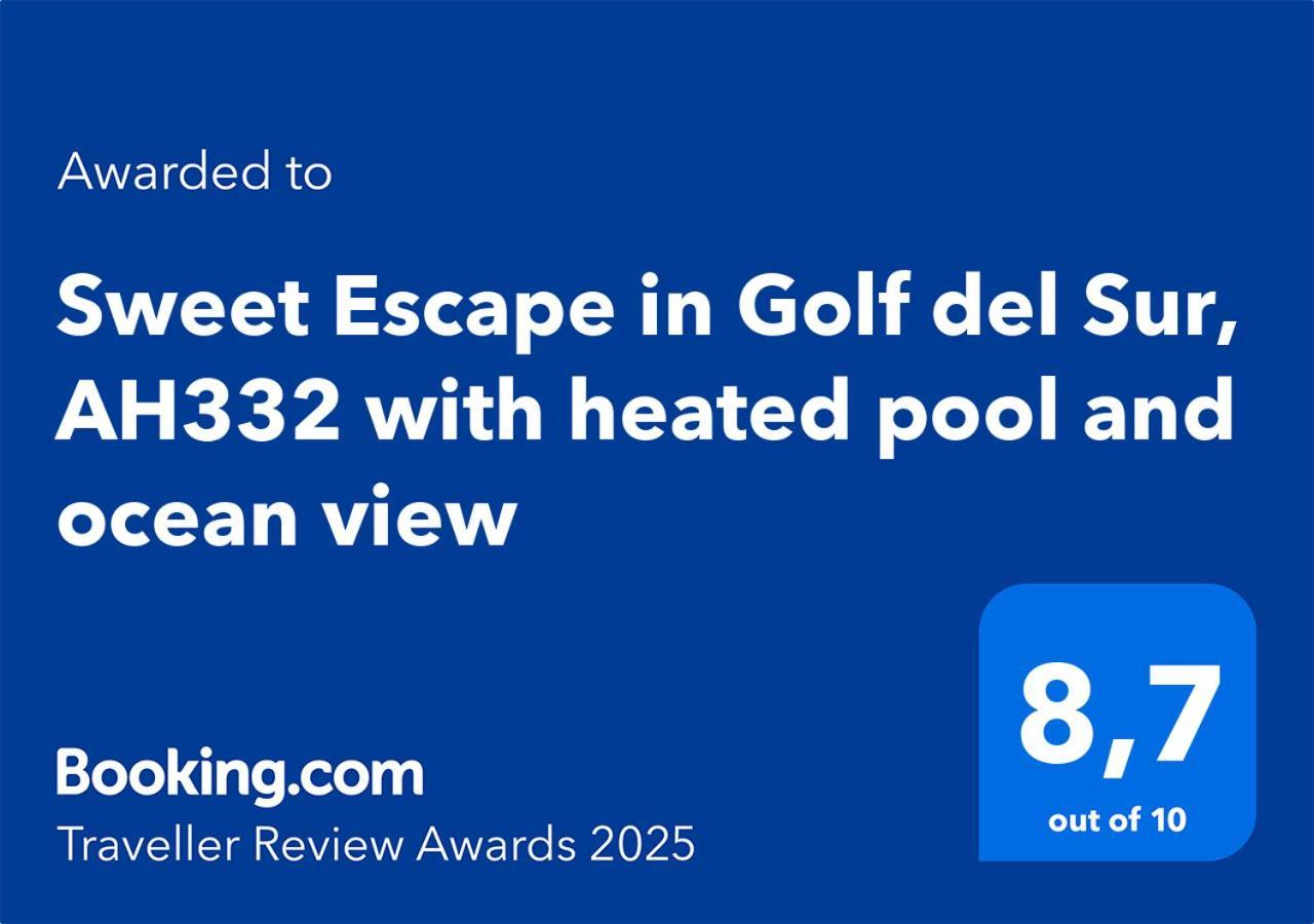 圣米格尔德阿沃纳Sweet Escape In Golf Del Sur, Ah332 With Heated Pool And Ocean View公寓 外观 照片